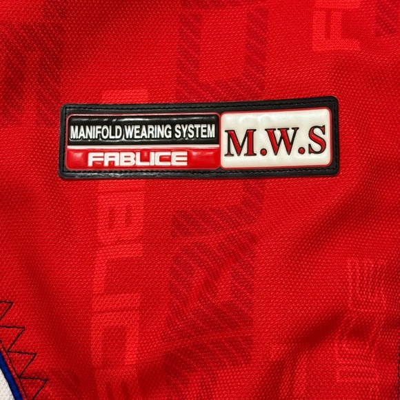 Vintage Fablice Red &White Jacket. - Picture 3 of 5